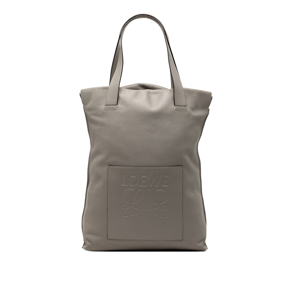Pre-Loved LOEWE Leather Anagram Shopper Tote